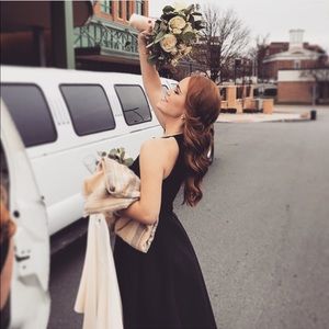 Black Midi Tiered Dress